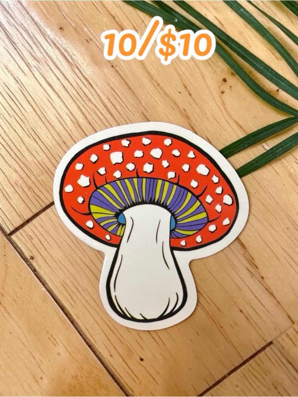 Red Toadstool Mushroom Sticker – Cute Psychedelic Mushroom Cottagecore Woodland